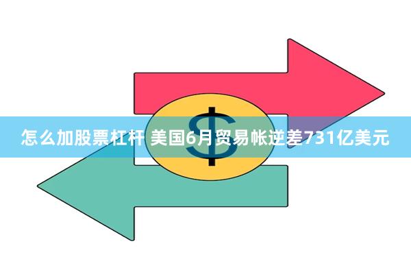 怎么加股票杠杆 美国6月贸易帐逆差731亿美元