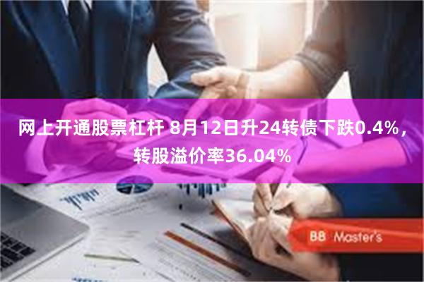 网上开通股票杠杆 8月12日升24转债下跌0.4%，转股溢价率36.04%