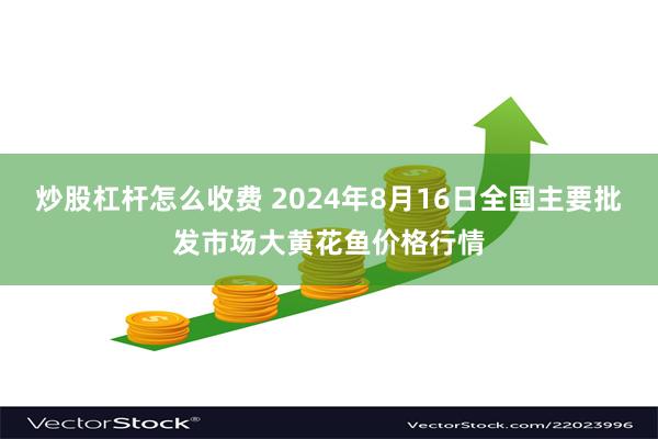 炒股杠杆怎么收费 2024年8月16日全国主要批发市场大黄花鱼价格行情