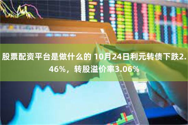 股票配资平台是做什么的 10月24日利元转债下跌2.46%，转股溢价率3.06%