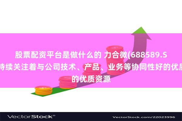 股票配资平台是做什么的 力合微(688589.SH)：持续关注着与公司技术、产品、业务等协同性好的优质资源